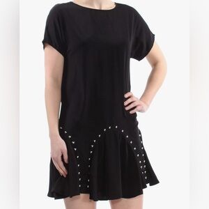 Bar III NWT Women’s  Studded Mini Flounce Dress SIZE SMALL